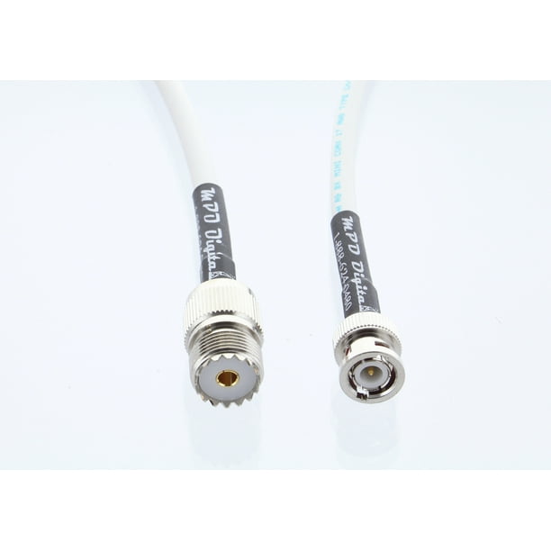 25 RG8X COAXIAL CABLE BNC MALE